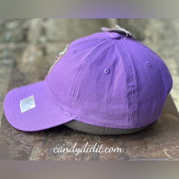 NWT Candy Did It! One Of A Kind Purple Sugar Scull Twinkle Bling Ball Cap - Picture 4 of 8